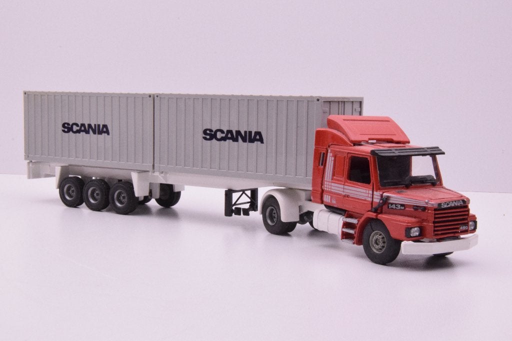 Scania Torpedo met 2 x 20ft container oplegger  '' Tekno '', Hobby en Vrije tijd, Ophalen of Verzenden, Zo goed als nieuw, Bus of Vrachtwagen