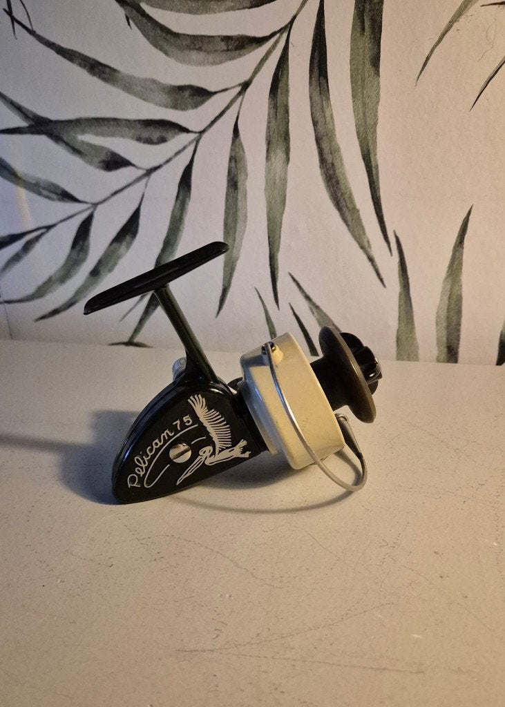 Vintage werpmolentje PELICAN 75 in groen/beige, Ophalen, Zo goed als nieuw, Molen