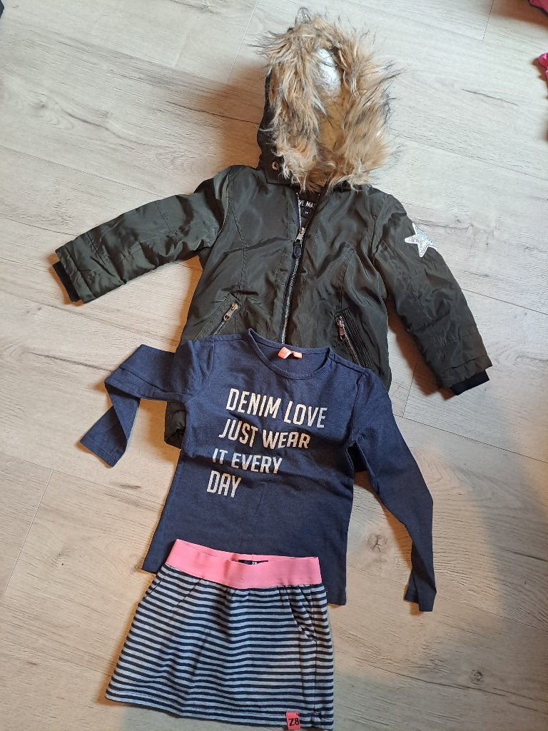 Maat 110 meisje, Ophalen of Verzenden, Gebruikt, Meisje, Jurk of Rok