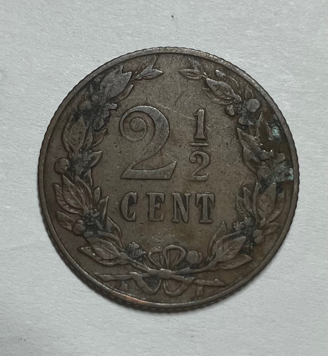 2,5 cent Nederland 1903, Postzegels en Munten, Ophalen of Verzenden, Koningin Wilhelmina