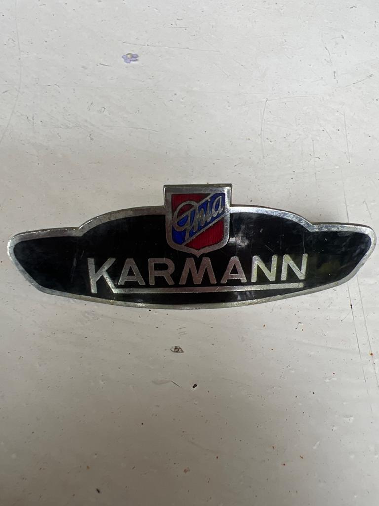 Vintage Ghia Karmann Embleem - Klassieke Auto Onderdeel, Ophalen of Verzenden, Gebruikt