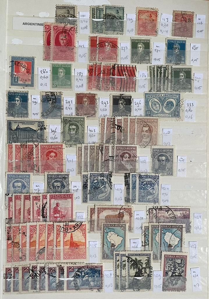 Kaveltje postzegels Argentinië, Ophalen of Verzenden, Buitenland