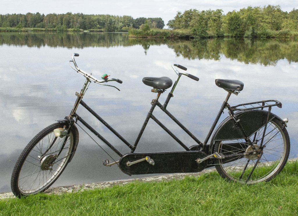 Originele Gazelle tandem, Ophalen, Minder dan 10 versnellingen, Gebruikt, 55 cm of meer