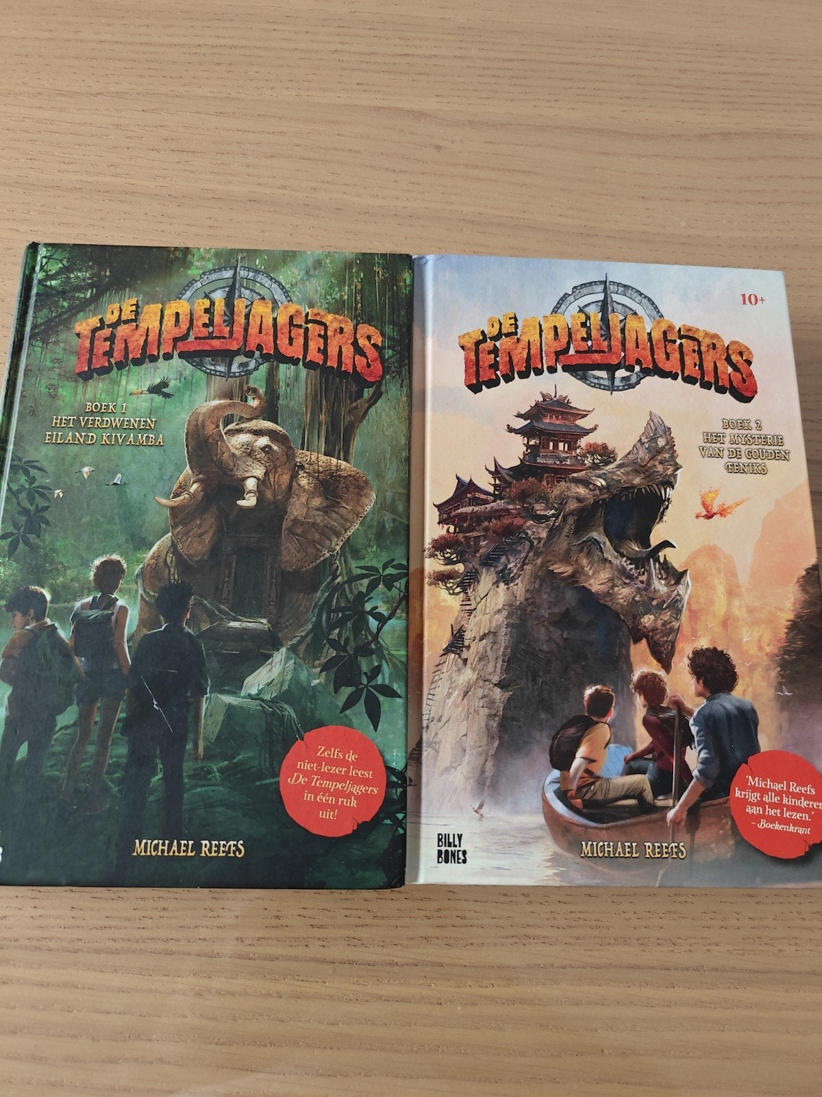 De Tempeljagers Boek 1 & 2 - Michael Reefs, Boeken, Ophalen, Zo goed als nieuw, Michael Reefs, Fictie