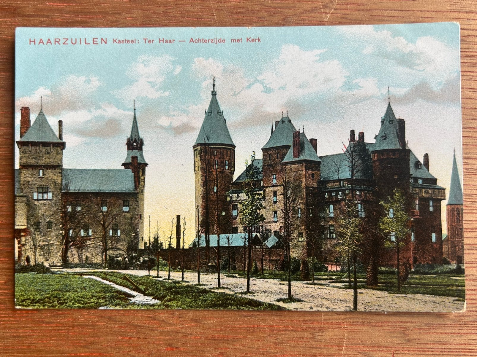 +_ 1906 Oude ansichtkaart ‘Kasteel: Ter Haar’ - Schaefers, Verzamelen, Ophalen of Verzenden, Voor 1920, Utrecht