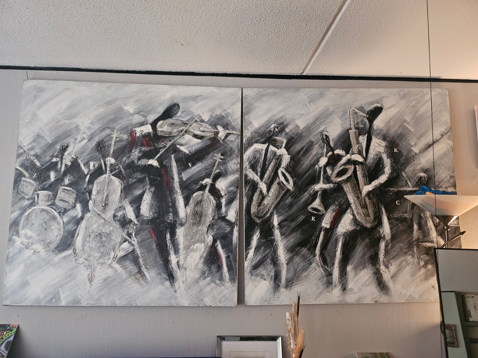 TE KOOP 2 PRACHTIGE KUNSTSCHILDERIJEN, Ophalen of Verzenden