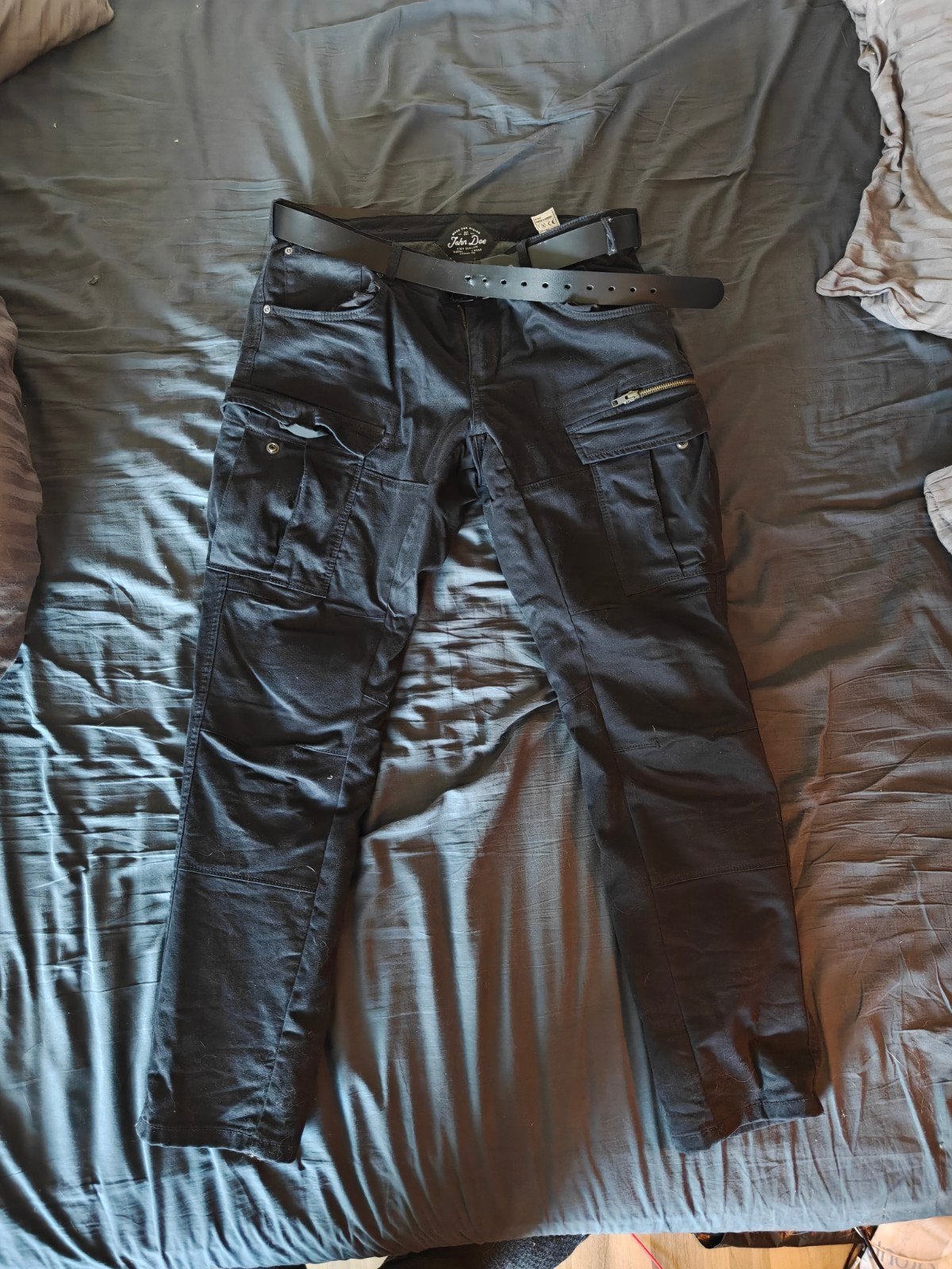 John Doe Stroker Cargo AAA motorbroek - Maat 34/32, Zwart, Overige maten, Ophalen of Verzenden, Zo goed als nieuw