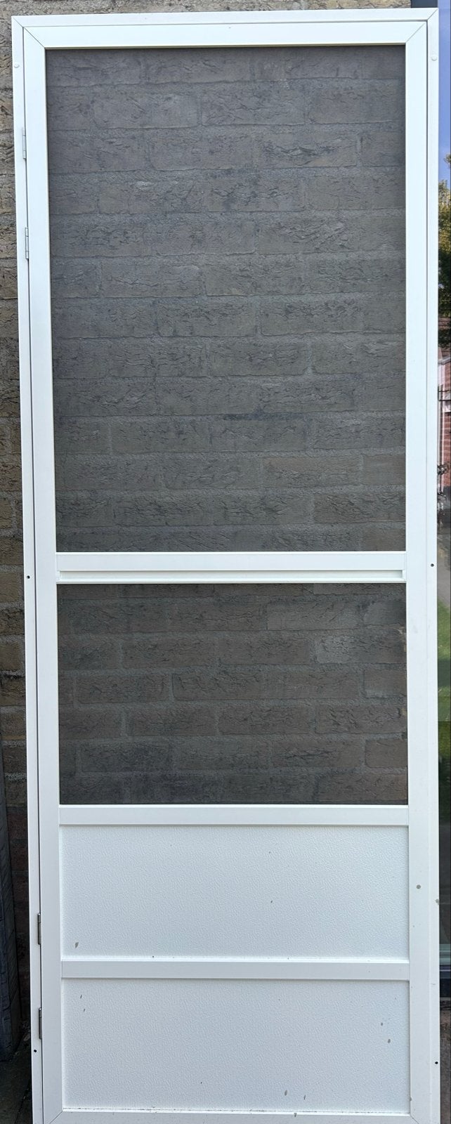 Witte Hordeur - Perfect voor de zomer!, Ophalen, Kunststof, 80 tot 100 cm, 215 cm of meer