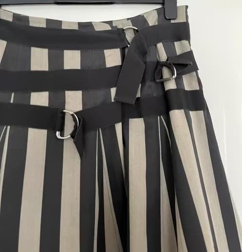 Erny van Reijmersdal gestreepte rok maat 44[v], Kleding | Dames, Zwart, Maat 42/44 (L), Ophalen of Verzenden, Zo goed als nieuw