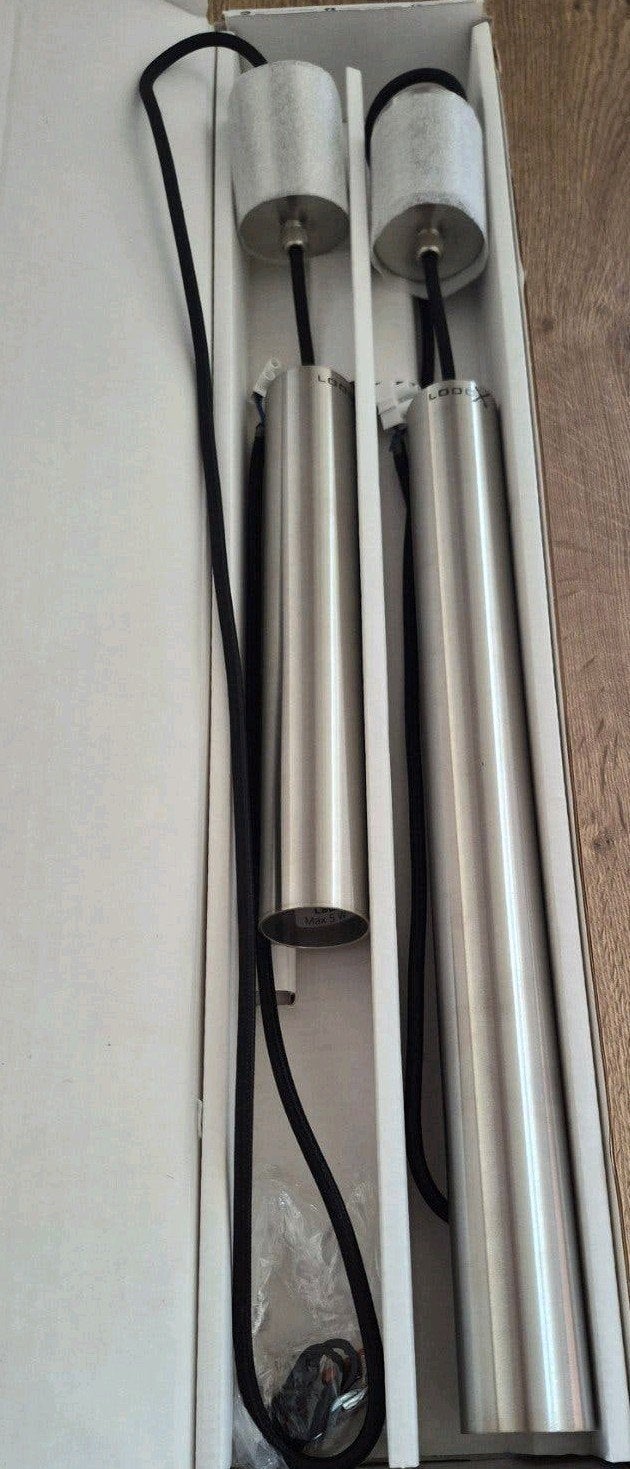 Looox Light Collection Hanglampen 25&40cm LED Geborsteld RVS, Ophalen of Verzenden, Nieuw, Rvs