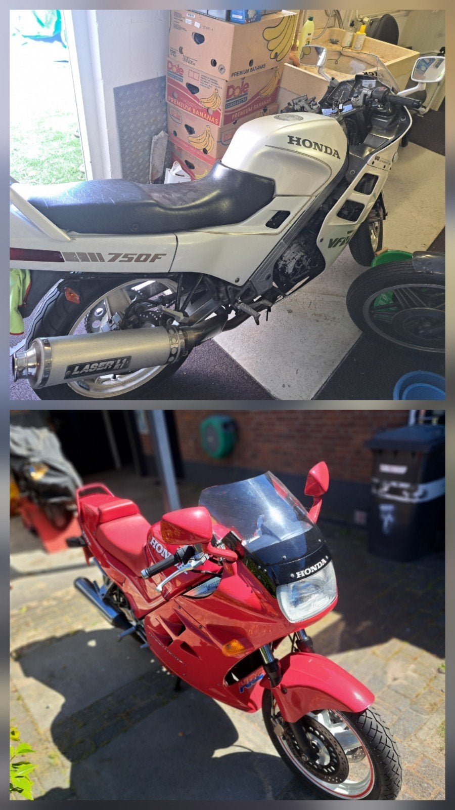 2 zeer mooie vfr 750 motor, Particulier