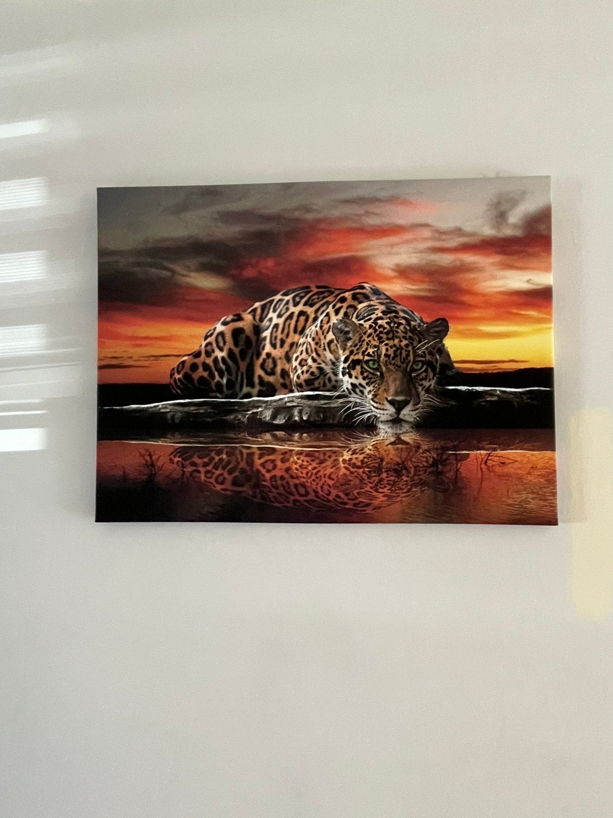 Panter canvas schilderij 75x100cm, Ophalen of Verzenden