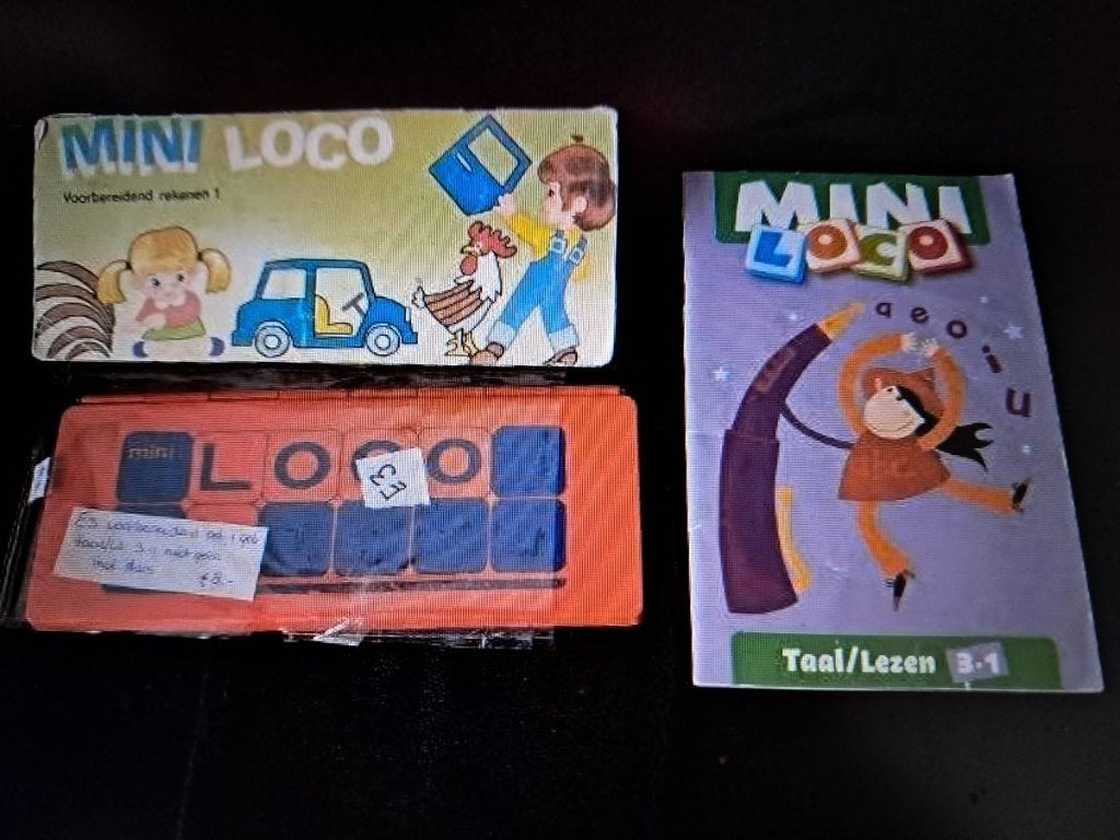 2 x mini loco E3 voorbereidend rekenen 1 en taal lezen 3, Ophalen of Verzenden, Gebruikt, Rekenen