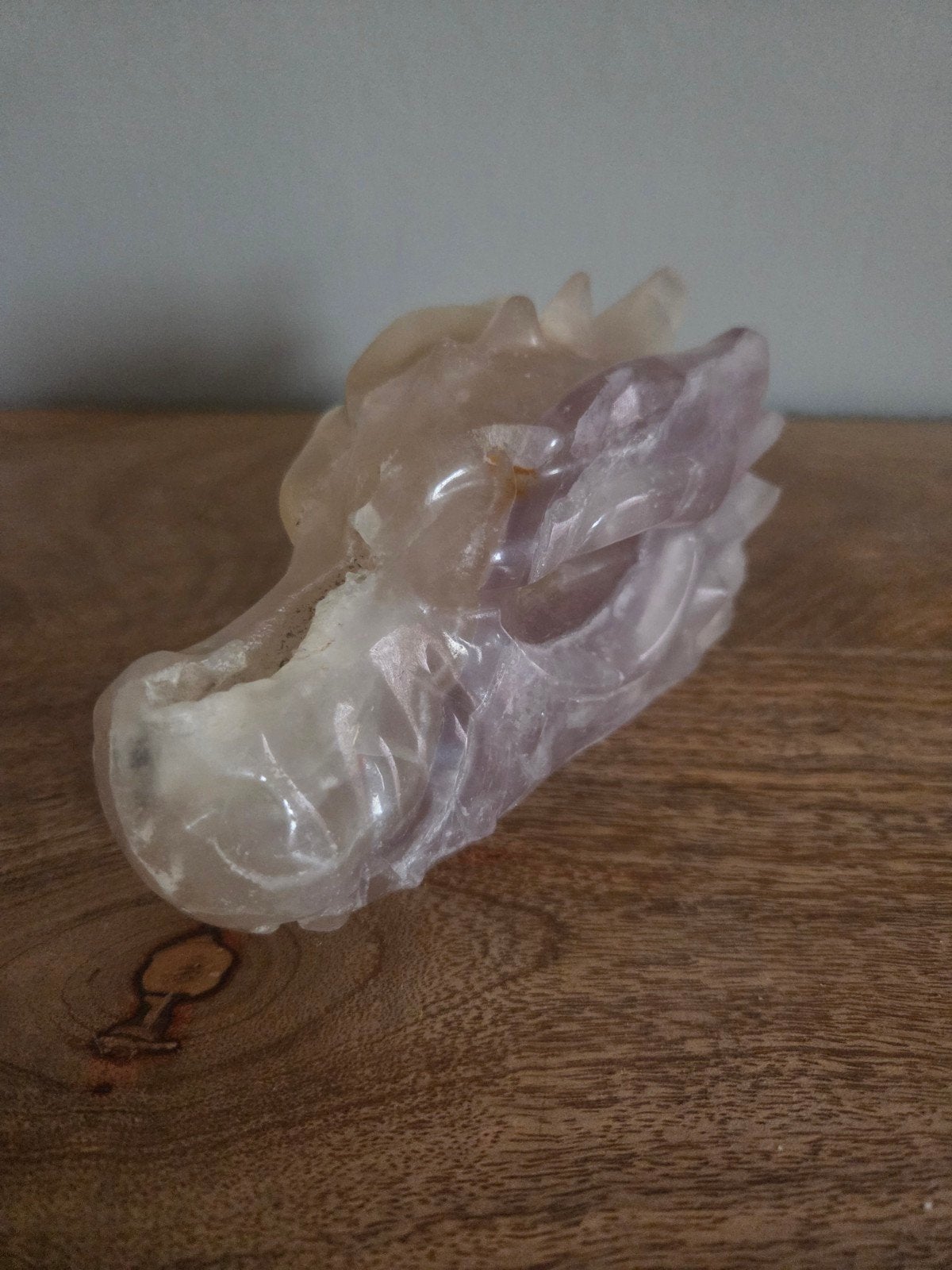 Fluoriet edelstenen draken skull, Ophalen of Verzenden, Mineraal