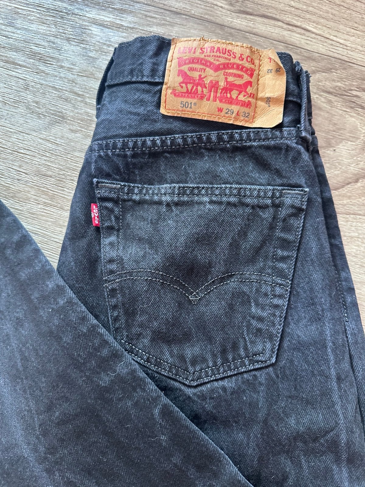 Jeans Levis 501 W29/L32 (S/36), Ophalen of Verzenden, Gedragen, Zwart, W28 - W29 (confectie 36)