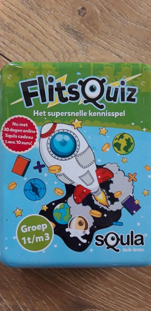 Squla spelkaarten flitsquiz groep 1-3, Ophalen of Verzenden, Zo goed als nieuw, Knutselen