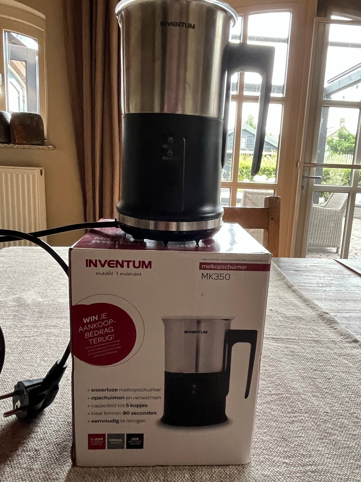 Nieuwe Inventum MK350 melkopschuimer, Ophalen, Nieuw, Elektrische melkopschuimer