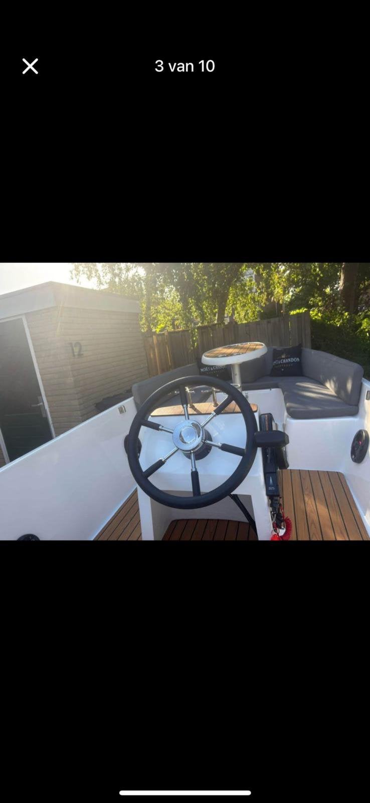 Gentle 435 met trailer, Watersport en Boten, Motorboten en Motorjachten, Buitenboordmotor, Zo goed als nieuw, Polyester, Consoleboot