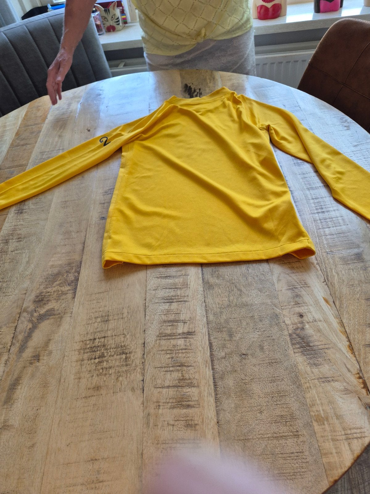 PSG Jordan Thuisshirt Geel Maat M, Maat M, Ophalen of Verzenden, Zo goed als nieuw, Shirt