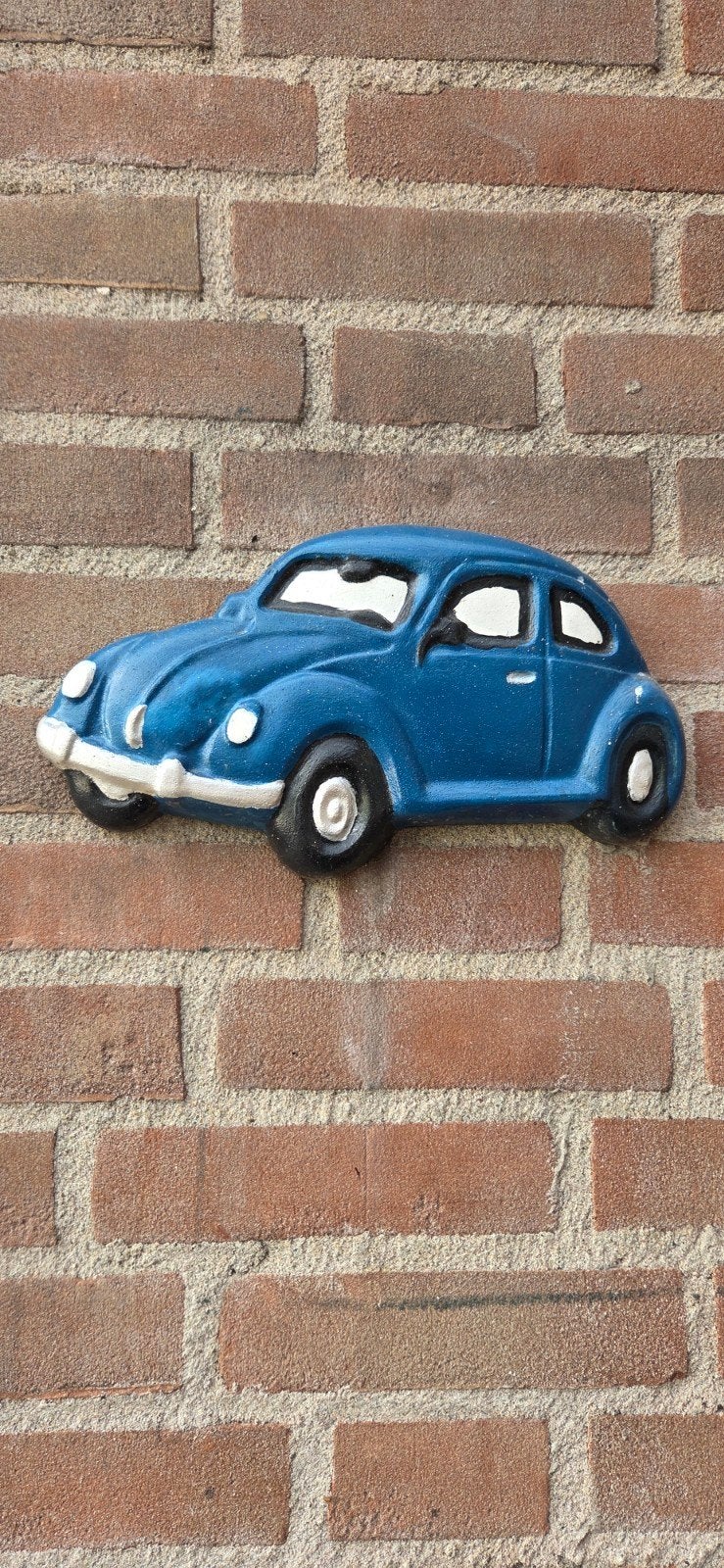 Blauwe Kever Wanddecoratie - Uniek en Speels, Auto, Groter dan 1:32, Zo goed als nieuw, Ophalen