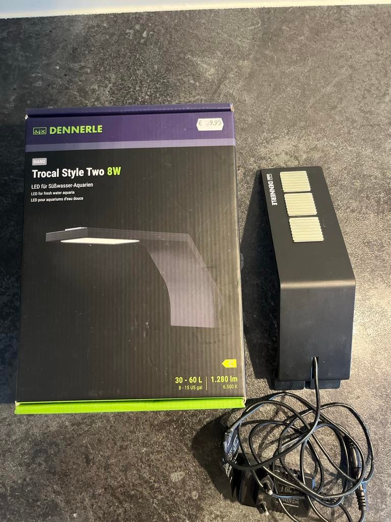 Dennerle Trocal Style Two 6W LED Aquariumverlichting, Inclusief toebehoren, Verlichting of Verwarming, Nieuw, Dennerle