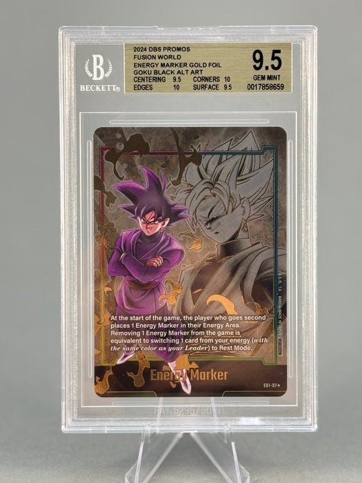 Dragon Ball Fusion World Goku Black Gold Energy Marker BGS, Ophalen of Verzenden, Nieuw, Losse kaart, Foil