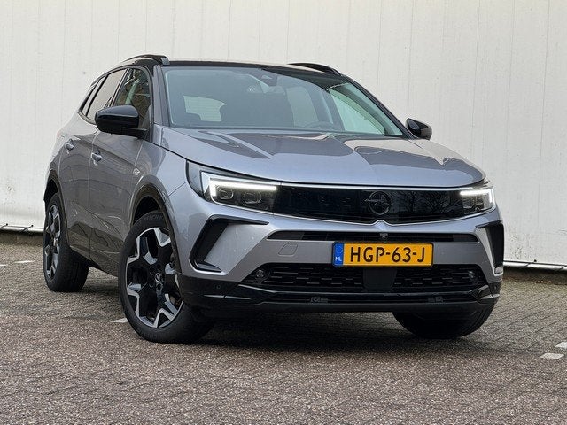 Opel Grandland 1.2 Turbo Ultimate met Leer, Navi/Camera, LED, Auto's, Opel, 12 maanden, Gebruikt, 1199 cc, Wit
