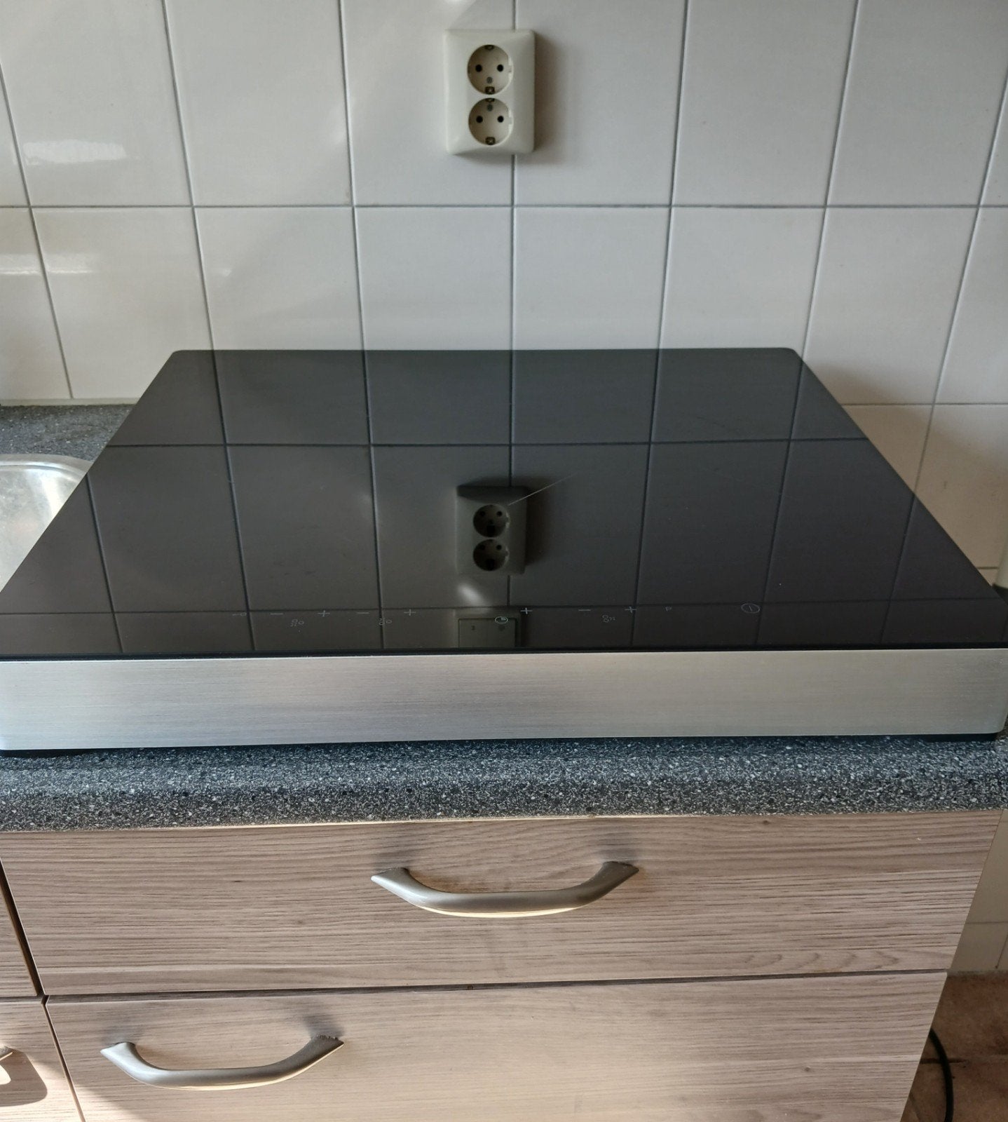 Inductiekookplaat KIV160RVS met 3 kookzones, Ophalen, 3 kookzones of minder, Zo goed als nieuw, Inductie