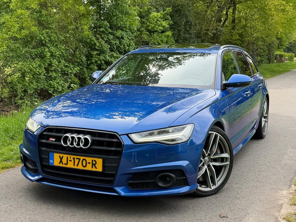 Audi S6 Avant 4.0 TFSI Pro Line Plus | 520PK + Pano + Massag, Automaat, 1935 kg, Gebruikt, Blauw