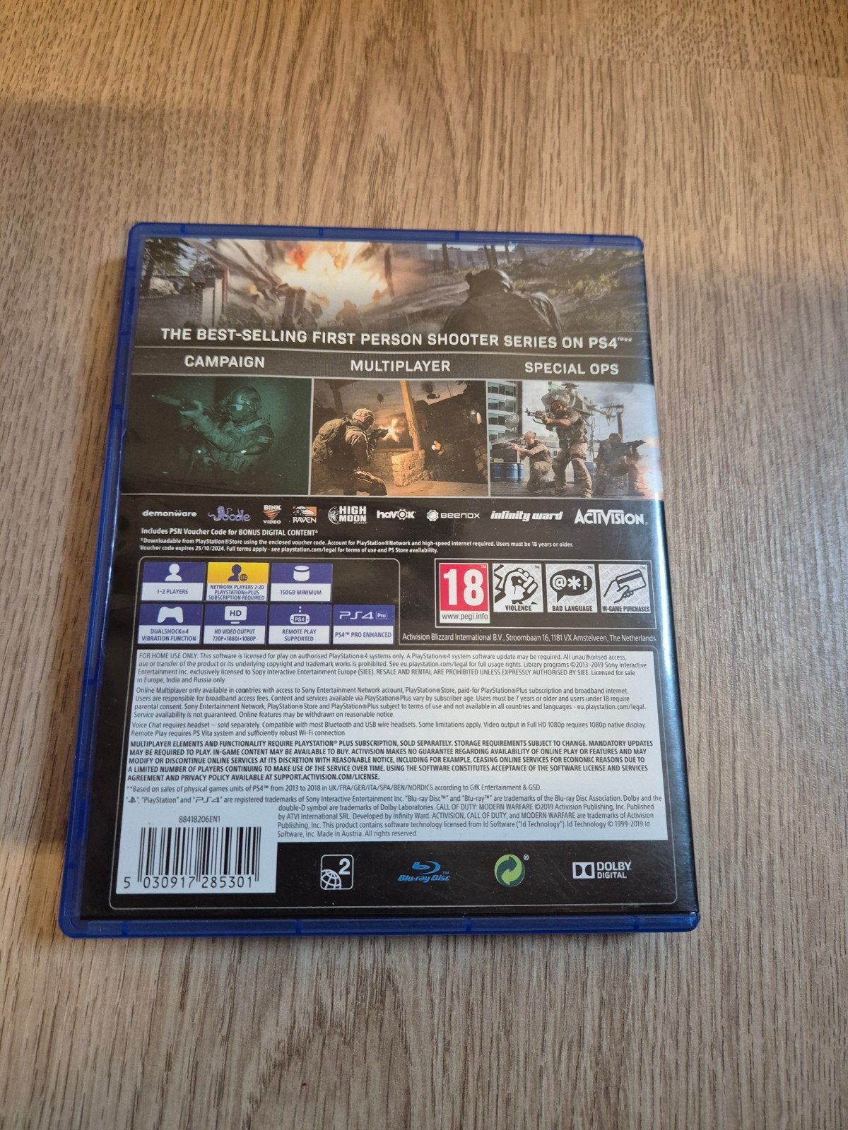PS4 spel call of duty modern warfare playstation 4, Spelcomputers en Games, Games | Sony PlayStation 4, 1 speler, Ophalen of Verzenden