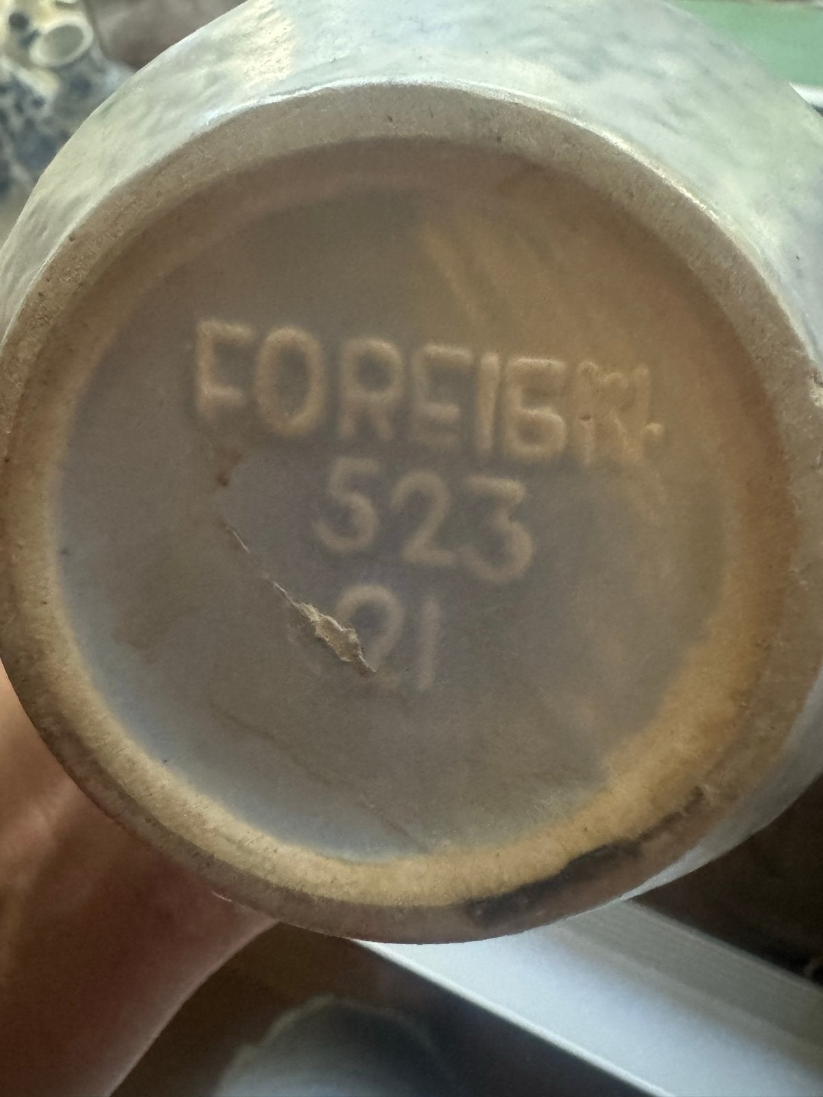 Vintage vaas, gemerkt 'FOREIGN 523 21', Antiek en Kunst, Ophalen