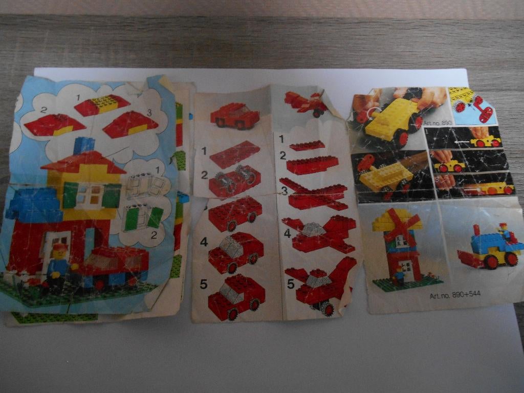 bouwhandleiding bouwboekje instructie lego oud 544, Ophalen, Gebruikt, Overige thema's, Lego