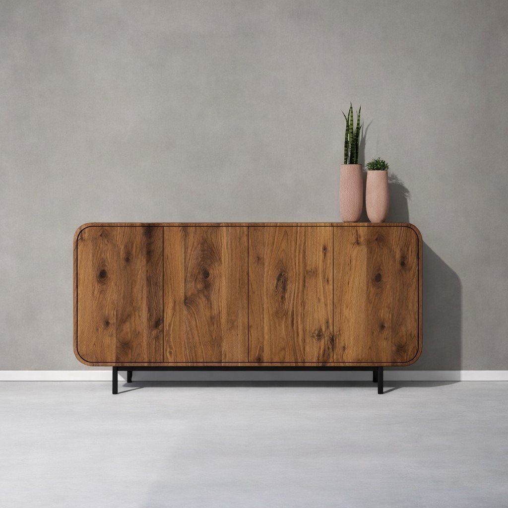 Noten dressoirs nu in de webwinkel | Maatwerk kasten Westra, Ophalen, Moderne stijl dressoirs in noten hout!, Nieuw, 200 cm of meer