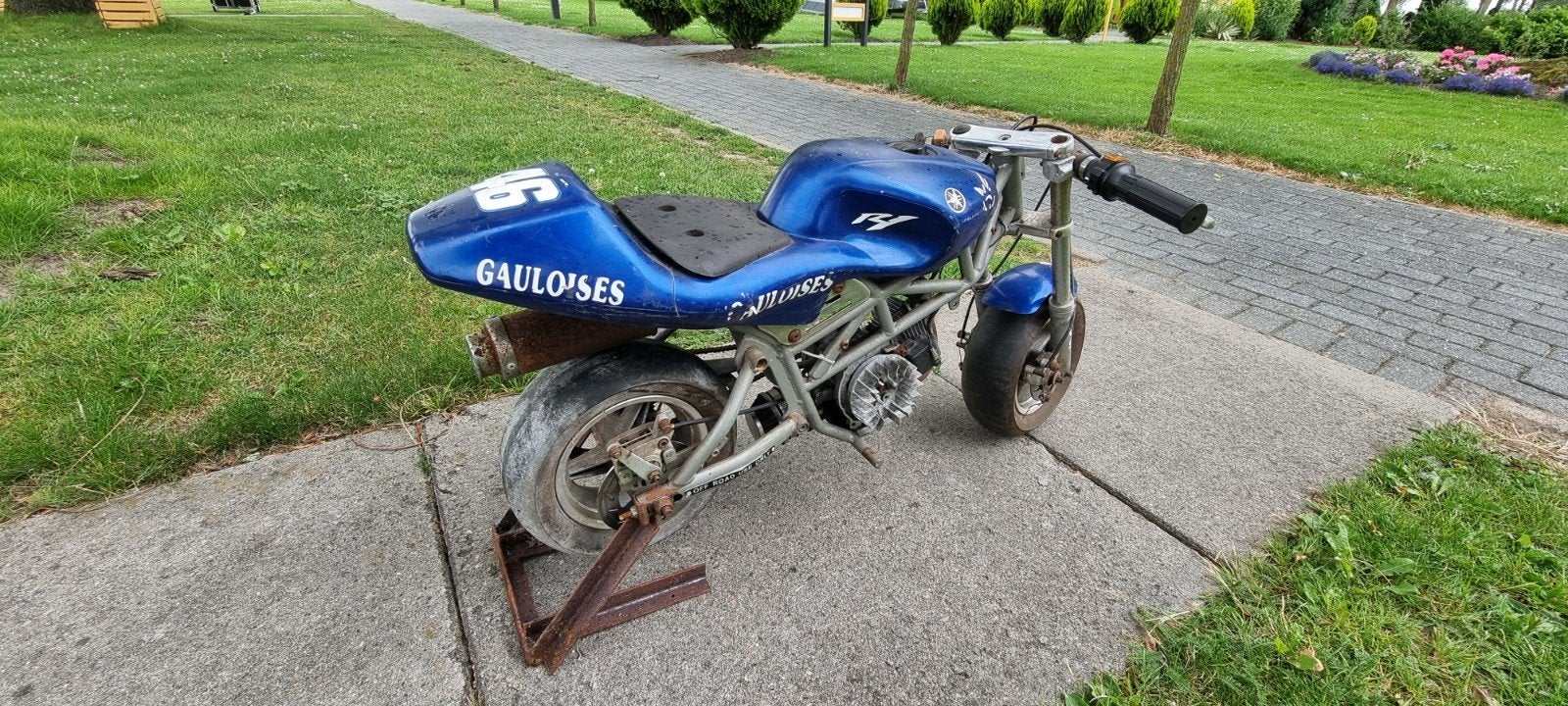 Oude Minibike - Goed werkende motor, nieuwe onderdelen, Fietsen en Brommers, Minibikes, Midibikes en Pitbikes, Gebruikt, Overige typen