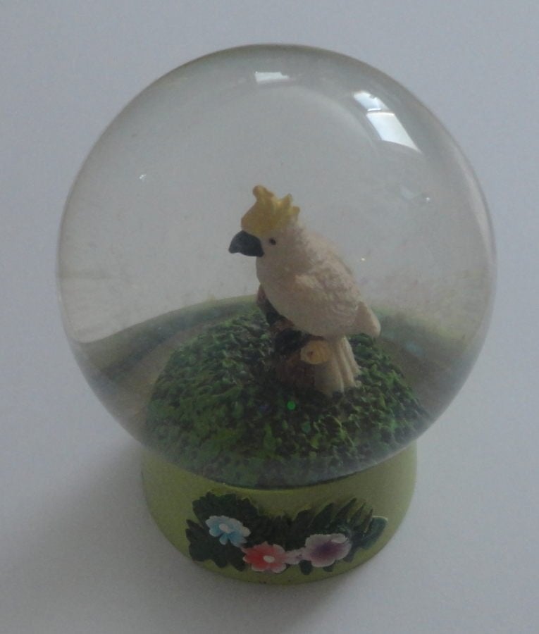Geelkuifkaketoe glitterbol, Ophalen of Verzenden, Gebruikt, Dier