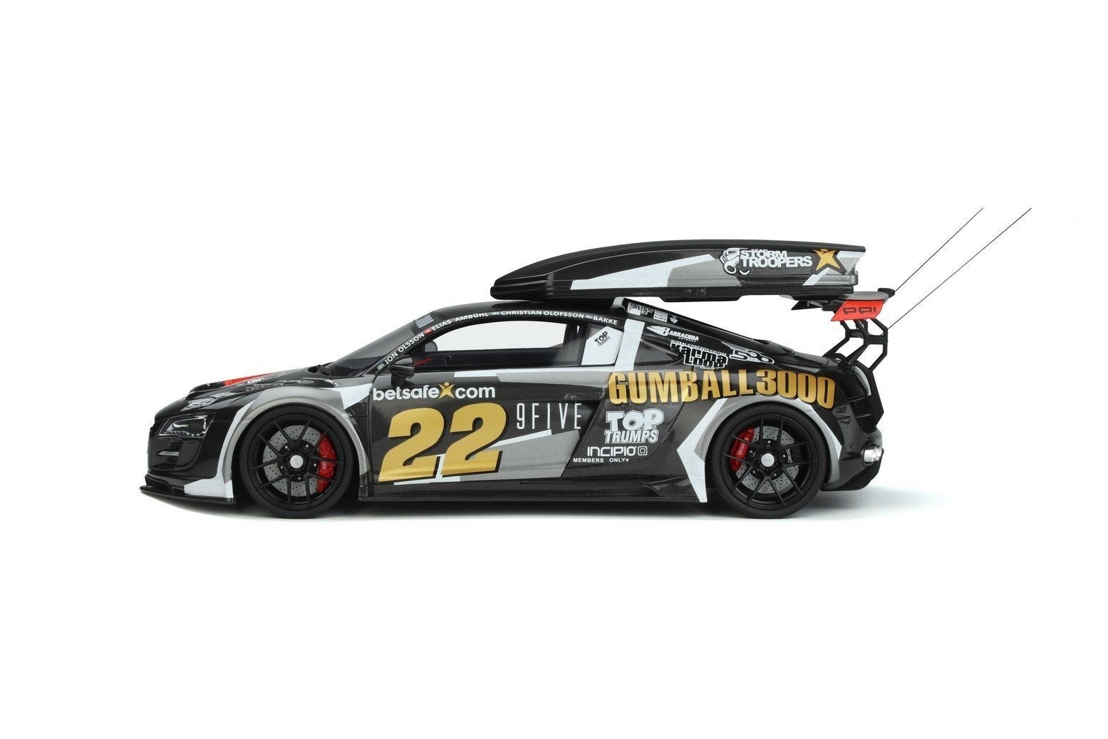 Audi R8 Bodykit Gumball Schaal 1:18, Overige merken, Auto, GT Spirit, Nieuw