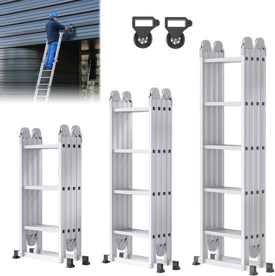 6-in-1 Vouwladder – Multifunctionele Ladder – Steekladder, Corvance B.V., Verzenden, Nieuw, Corvancebol@gmail.com