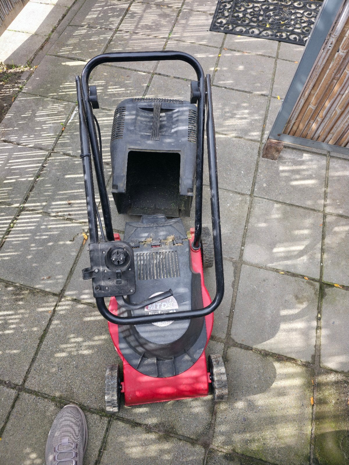 MTD Junior elektrische grasmaaier met opvangbak, Ophalen, Cirkelmaaier, Gebruikt, Elektrische grasmaaier