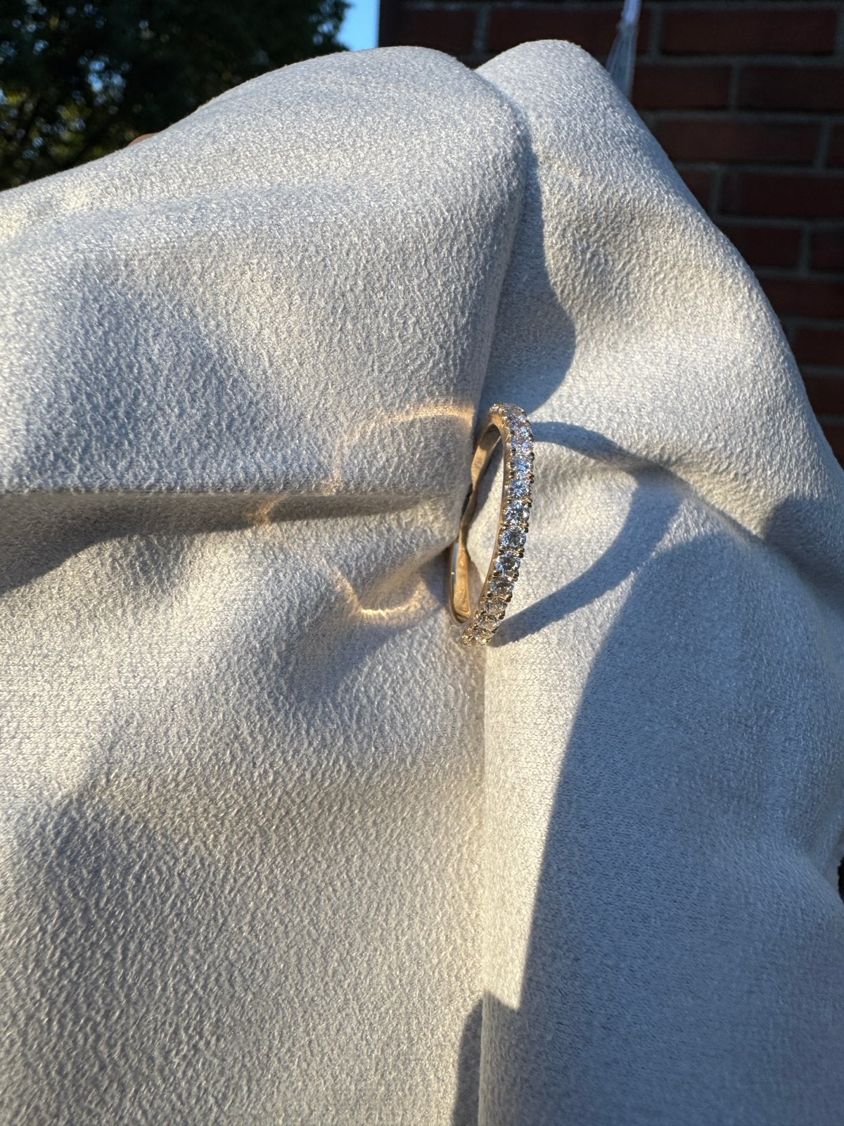 Nieuwe 18K Gouden Ring met Lab Diamanten - Maat 17.5, Nieuw, Ophalen of Verzenden, Kleiner dan 17, Met edelsteen