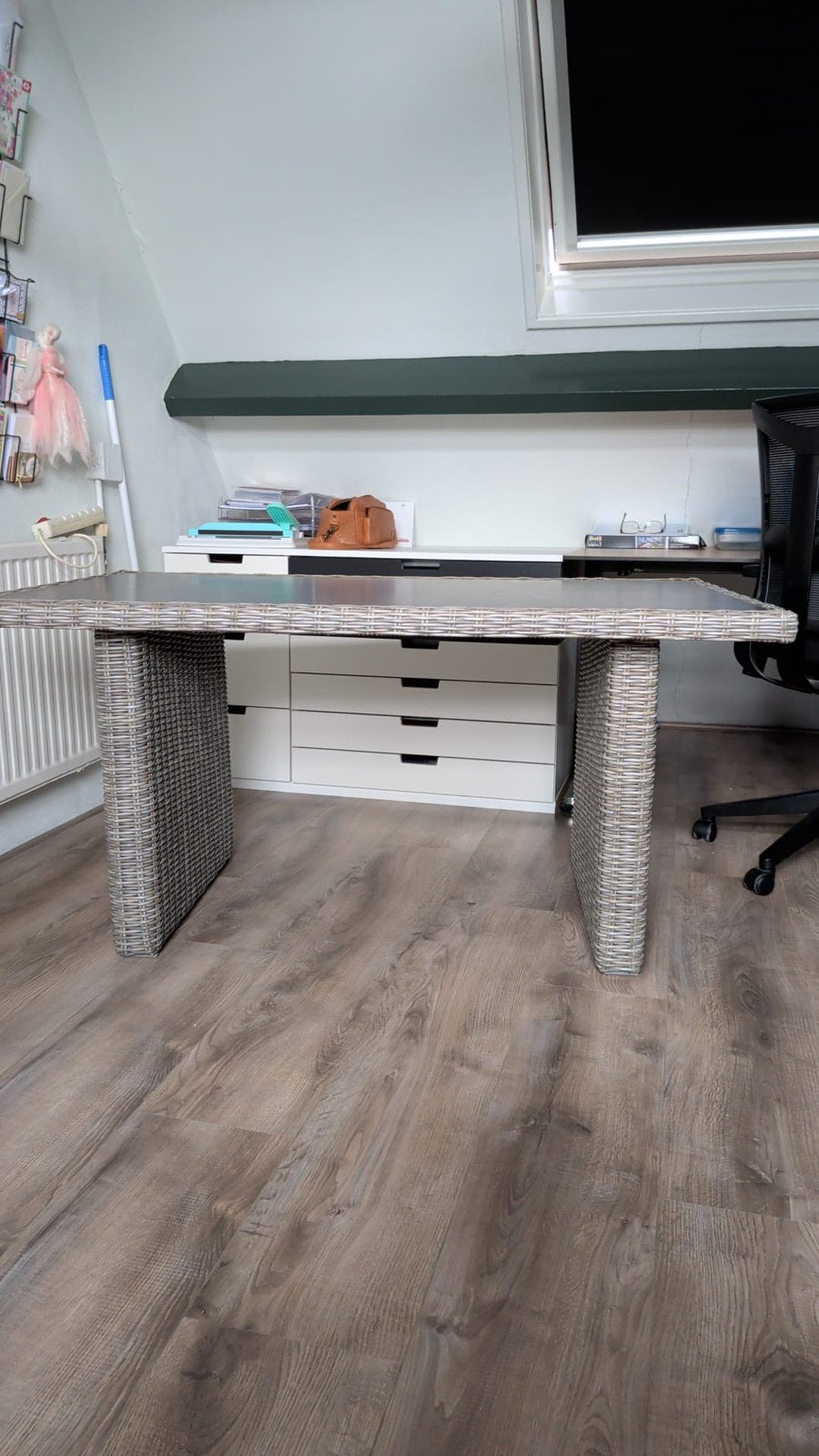 Mooie buitentafel, Ophalen, Gebruikt, Rechthoekig, Wicker