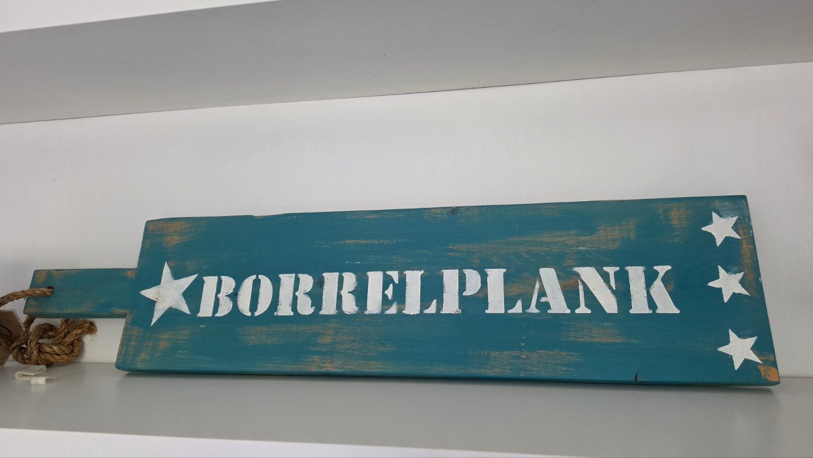 Houten Borrelplank 1 Meter - Tapas of Decoratie, Ophalen, Hout, Gebruikt, Blauw