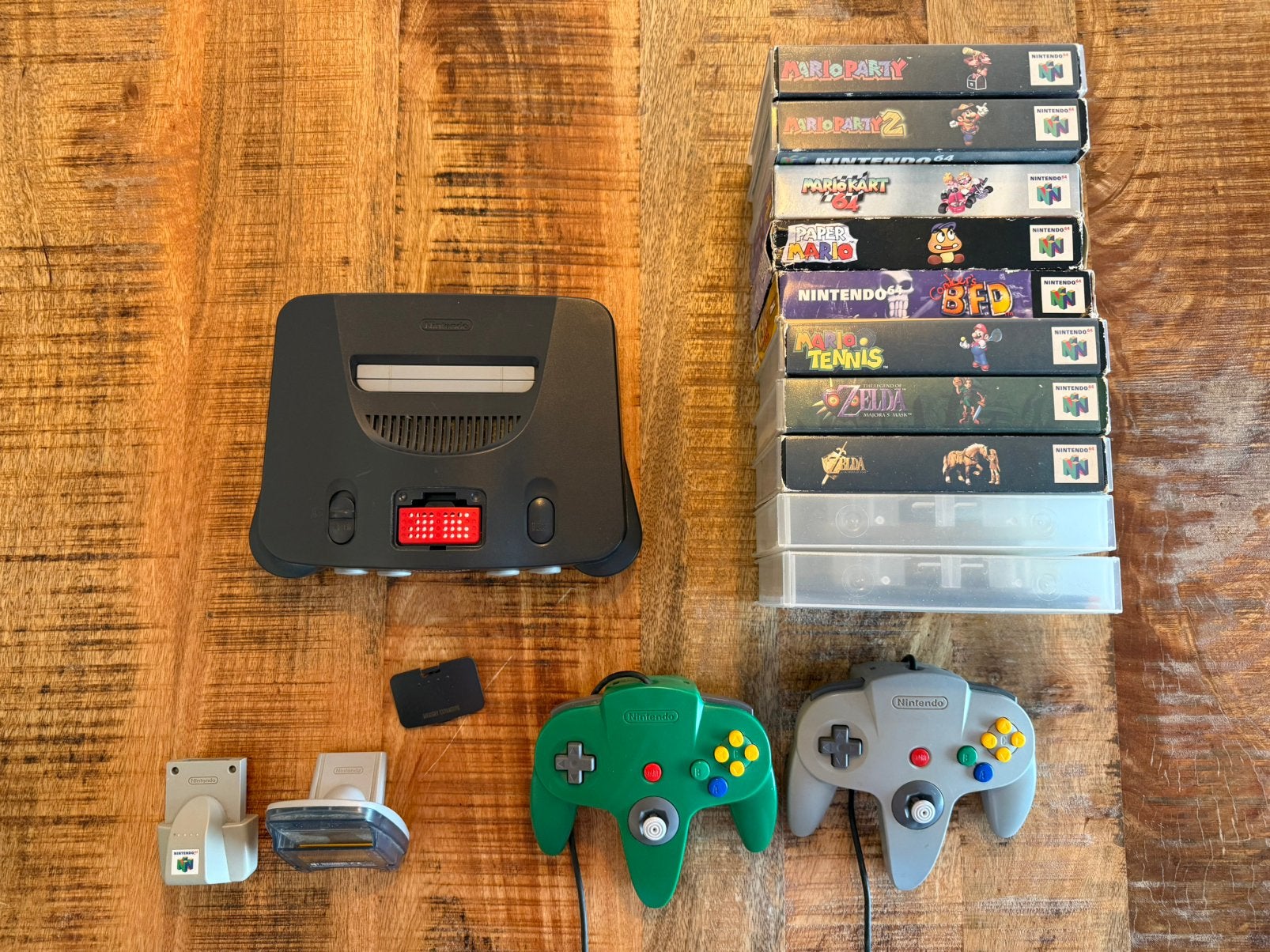 Nintendo 64 set – 10 games + 2 controllers + rumble pack, Spelcomputers en Games, Spelcomputers | Nintendo 64, Ophalen of Verzenden