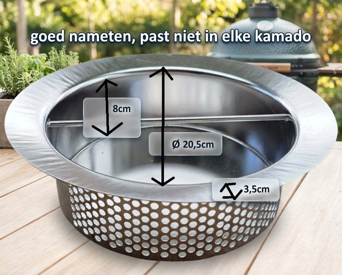 Kamado Asbak Large & Extra Large (21–24 inch), Ophalen of Verzenden, Nieuw, The Smokin Dutchman