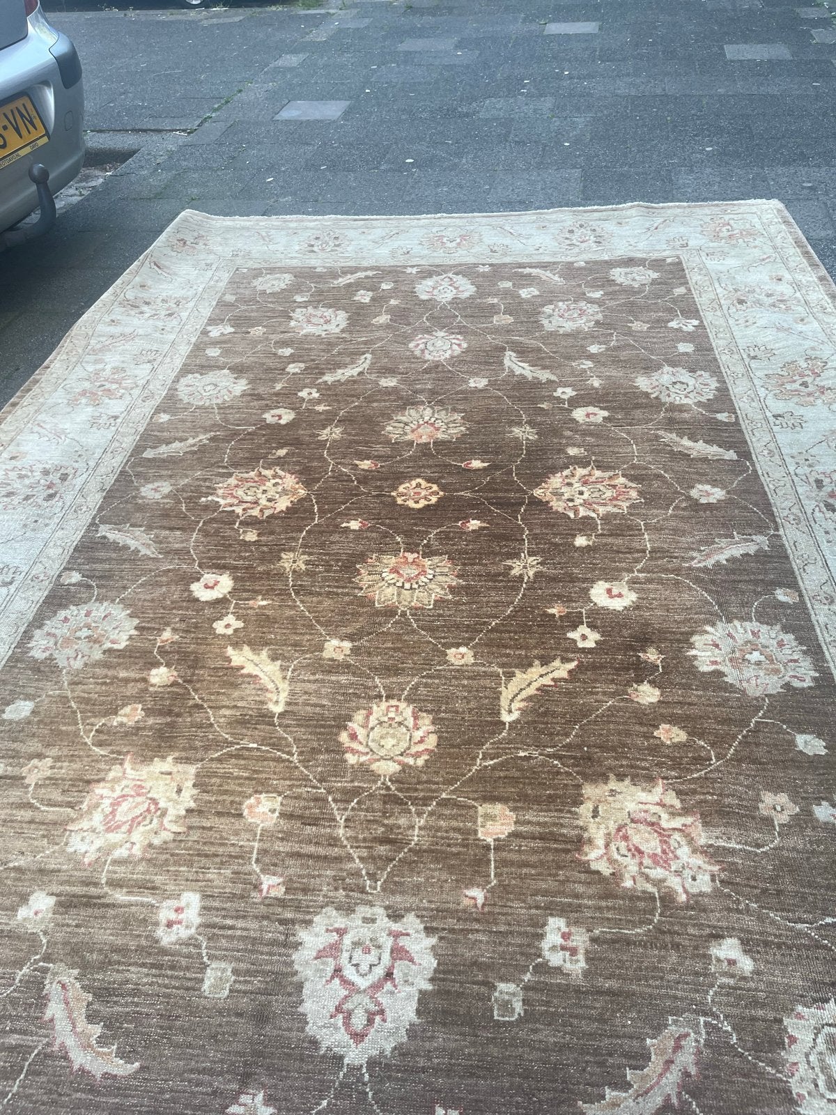 Prachtig handgemaakt Perzisch Ziegler tapijt 300x200, Bruin, Ophalen of Verzenden, Zo goed als nieuw, 200 cm of meer