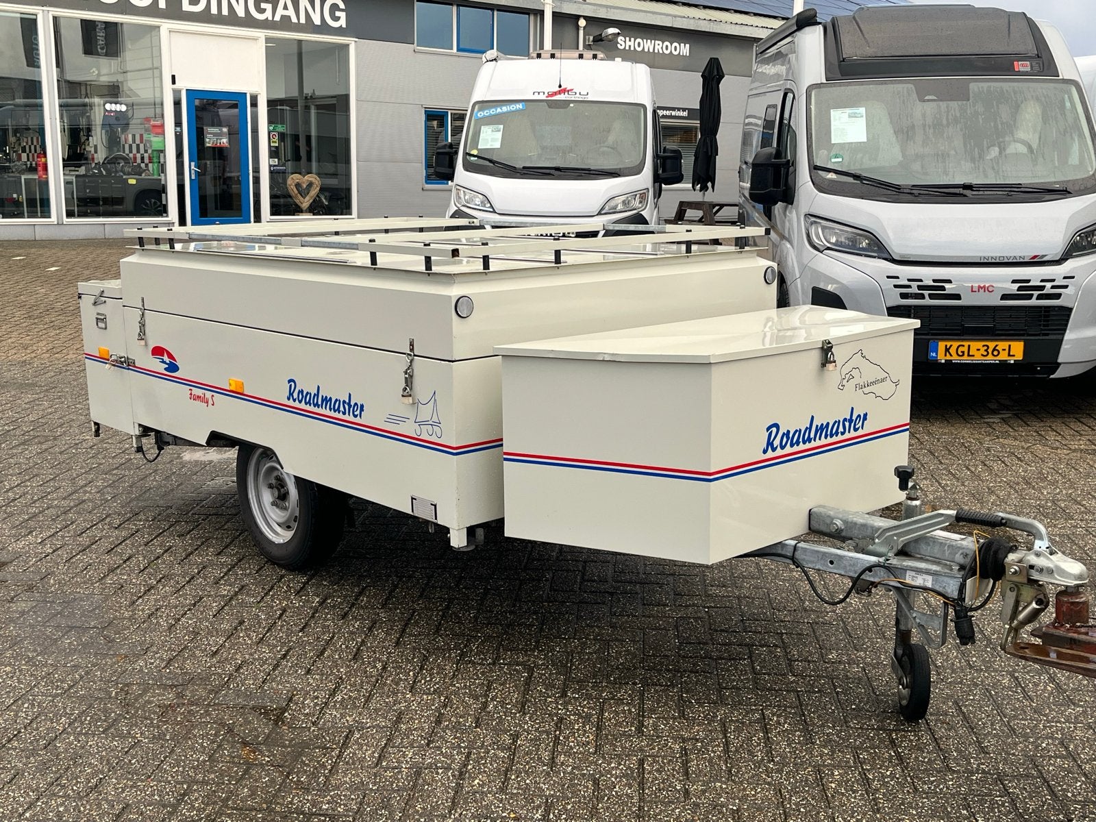 Roadmaster Family S Vouwwagen - Compleet en Klaar voor Avont, Ophalen of Verzenden, Beige, Meer dan 6, Aanwezig