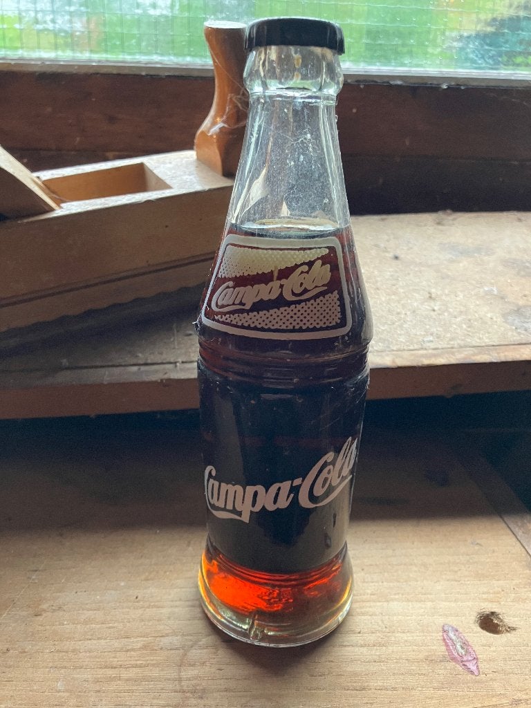 VINTAGE OUD CAMPA COLA FLESJE, Ophalen of Verzenden, Zo goed als nieuw, Overige typen