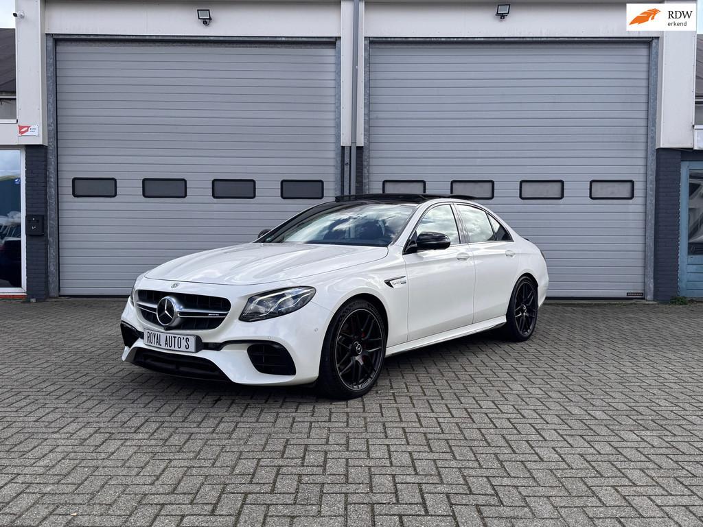 Mercedes-Benz E-klasse AMG 63 4MATIC Premium Plus, Auto's, Automaat, Gebruikt, Wit, Leder