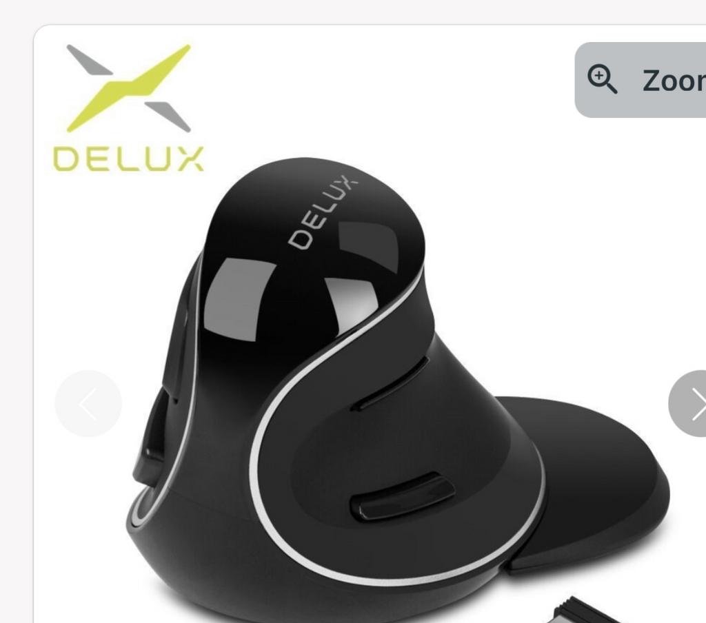 Delux M618 Plus Ergonomische Verticale Draadloze Muis, Computers en Software, Muizen, Ophalen, Rechtshandig, Muis, Ergonomisch