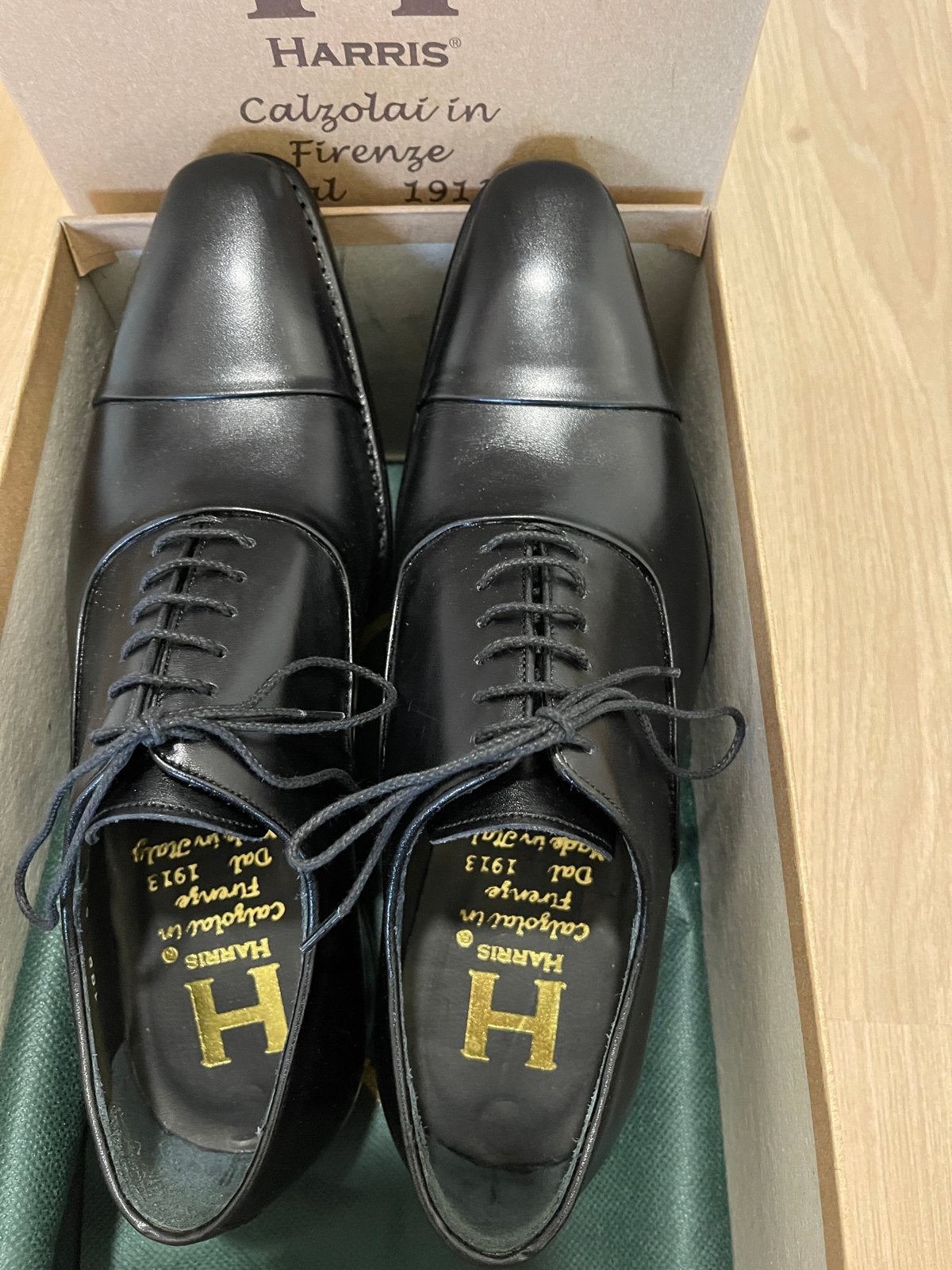 Harris Calzolai in Firenze –, nieuw, maat (5)te klein, Zwart, Nieuw, Ophalen of Verzenden, Veterschoenen