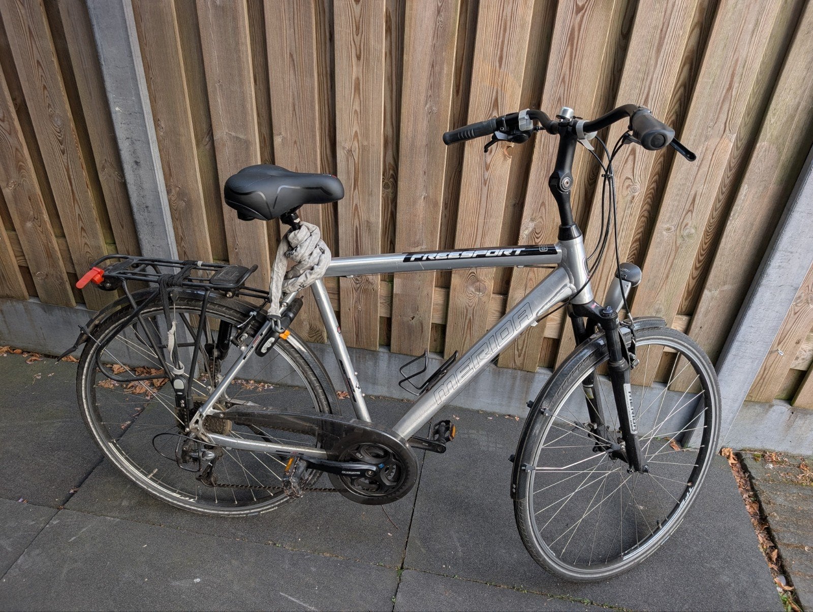 Merida Freesport fiets - Comfortabele hybridefiets, Gebruikt, Velgrem, Versnellingen, Ophalen